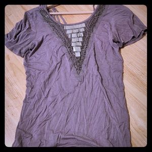 Buckle Boutique Gray Sequened Shirt